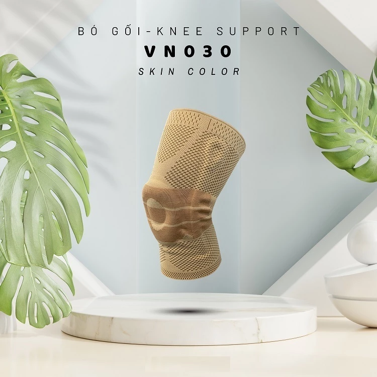 Băng Gối Màu Da Hỗ Trợ Dây Chằng GLOFIT VN030  Cao Cấp (Protect.Genu)