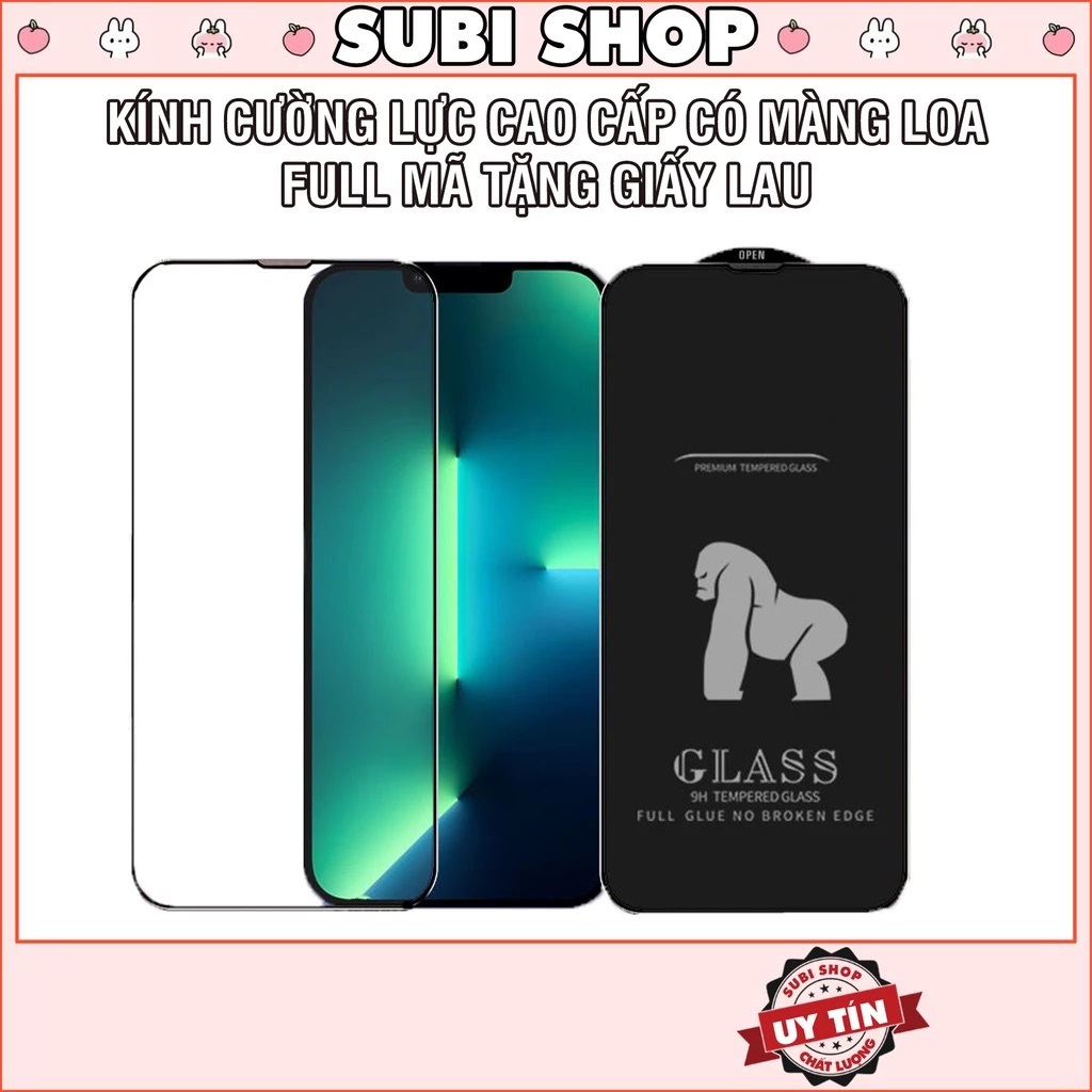 Kính Cường Lực iPhone Full Màn Siêu Trong Suốt Phủ Nano x xr xs 11 12 13 14 15 16 17 pro max plus [CLB.KO]