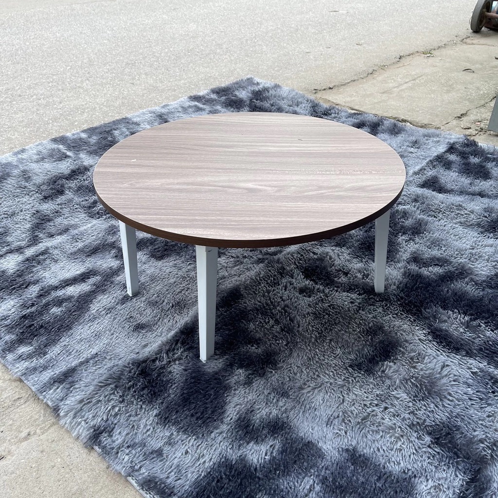 Bàn học gấp gọn ngồi bệt bàn gấp học sinh tiện ích chân nhựa cứng 60x60 bàn tròn ChavaCo