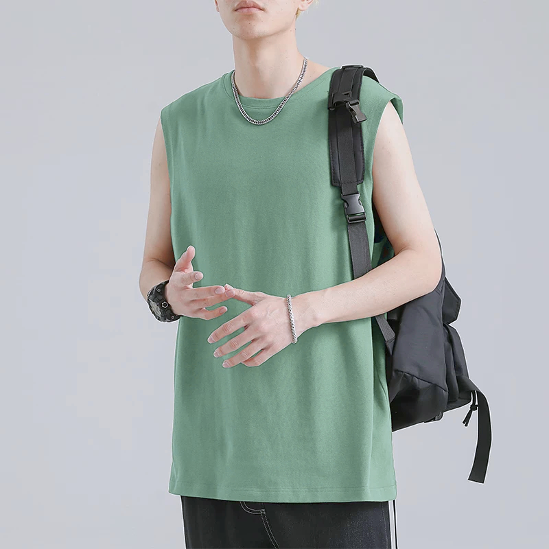 40-105kg Áo Sát Nách/Ba Lỗ Tanktop Thời Trang Sói Bigsize Unisex Thun Cổ Tròn Form Rộng - MÃ 11