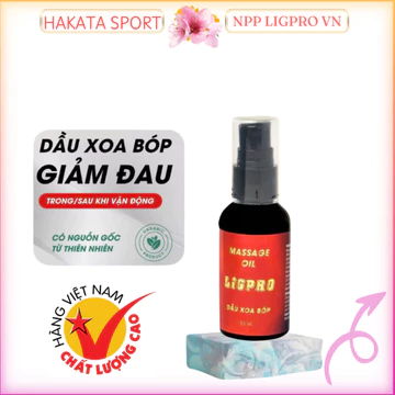 Dầu xoa bóp, dầu nóng xoa bóp thảo dược giảm đau nhanh chính hãng LIGPRO chai 50ml