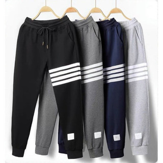 Quần dài nam sọc kẻ ngang thời trang 5 size 40-68kg,quan jogger ống bo thể thao mặc nhà tập gym chạy bộ K1