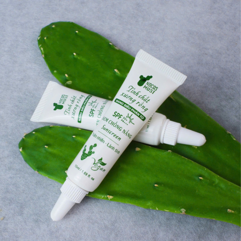 Kem chống nắng thiên nhiên Nocas Most chiết xuất từ xương rồng hữu cơ SPF 50+, PA+++ 10g