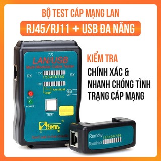 Bộ Test Cáp Mạng Đa Năng SY-168 RJ45 RJ11 USB – Kiểm Tra Cáp Mạng, Cáp Điện Thoại, USB Chính Xác