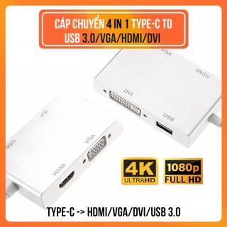 Cáp Chuyển Đổi USB Type-C Ra HDMI/VGA/DVI/USB 3.0 – Cable Type C Đa Năng Laptop, Máy Tính,....