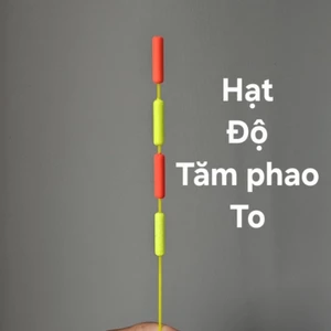 Hạt Xốp Cứng Độ Tăm Phao To, Dễ Nhìn, Túi 20 Hạt 2 Màu Vàng Đỏ, Độ Tăm Phao Đài.