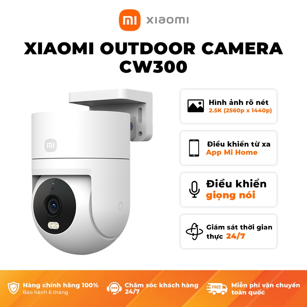 Ảnh Camera Ngoài Trời Xiaomi Outdoor Camera CW300 2.5K ,  AW300 2K , AW200 Full HD (Bản quốc tế - Bảo hành 12 tháng) 4