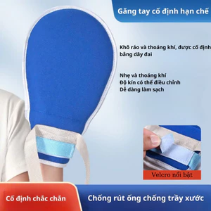 Găng Tay Bảo Vệ Chống Trầy Xước Cho Bệnh Nhân Người Già Nằm Giường Chống Rơi Tay Bảo Vệ Ràng Buộc Người Cao Tuổi