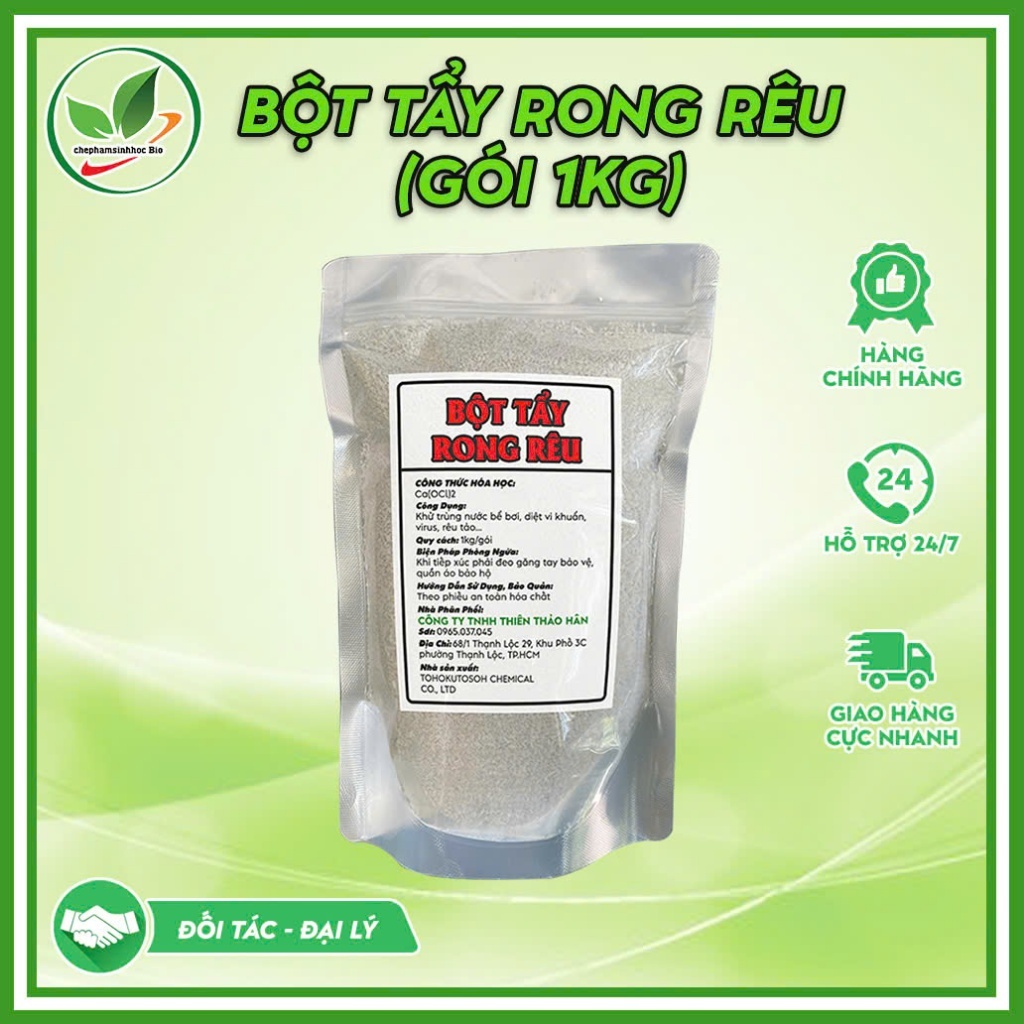 Bột tẩy rong rêu của Nhật, Khử Trùng, Diệt Khuẩn,trên hồ bơi,Tẩy Sạch ...