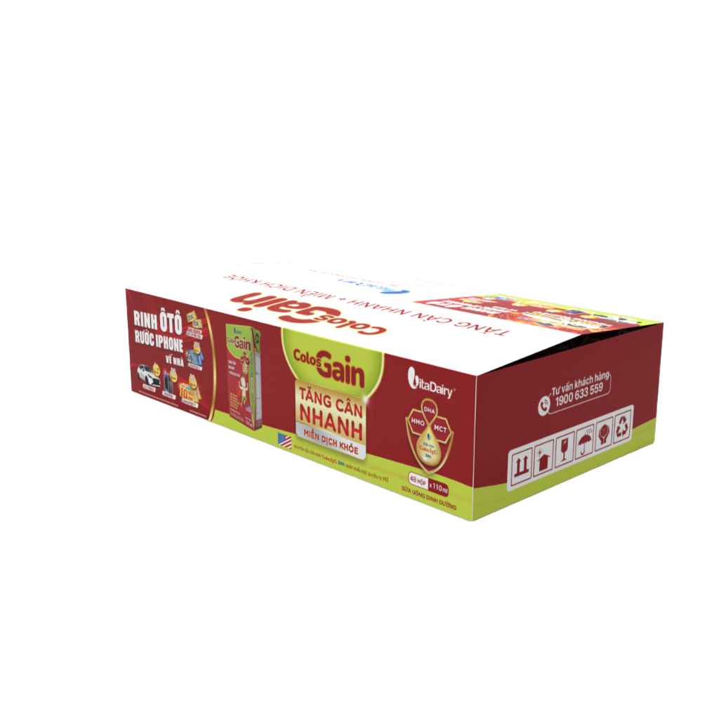 Ảnh SUDD Colos Gain 110ml giúp bé cải thiện cân nặng, ăn ngon - thùng 48 hộp - VitaDairy 1