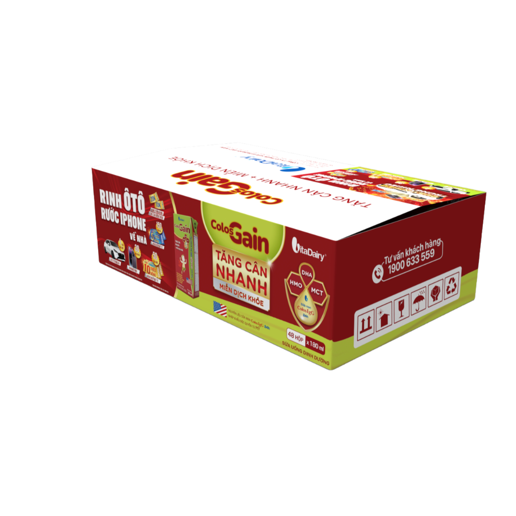 Ảnh SUDD Colos Gain 180ml - thùng 48 hộp - VitaDairy 3