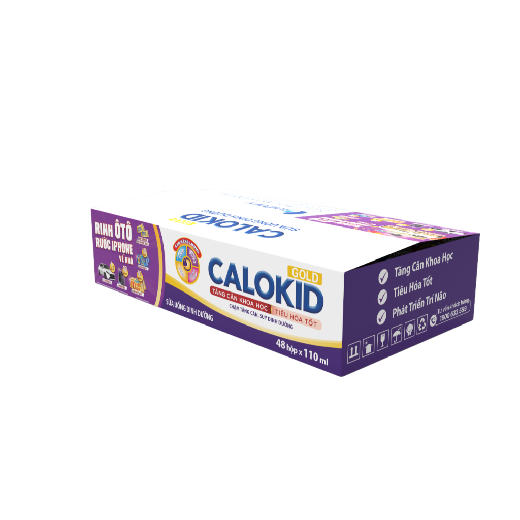 Ảnh SUDD Calokid Gold 110ml - thùng 48 hộp - VitaDairy 3