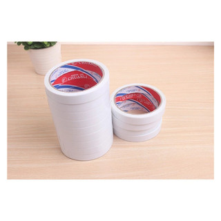Băng dính trắng 2 mặt rộng 1,5cm - độ dày 1cm