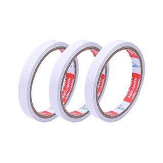 Băng dính trắng 2 mặt rộng 1,5cm - độ dày 1cm