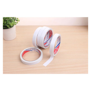 Băng dính trắng 2 mặt rộng 1,5cm - độ dày 1cm