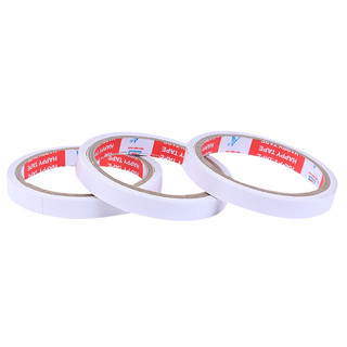 Băng dính trắng 2 mặt rộng 1,5cm - độ dày 1cm