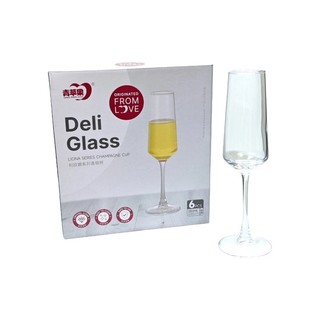 [Cam Kết Đổi Trả Nếu Vỡ] Ly uống rượu vang trắng champagne  wine glass cao cấp Dung Tích 200 ML
