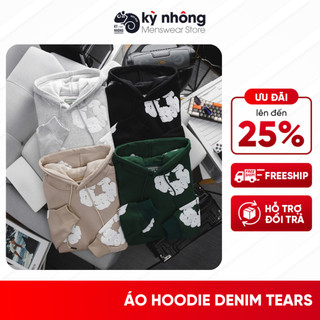 Áo Hoodie Denim Tears nam nữ Unisex, Áo nỉ bông dày dặn, Cotton Wreath Hoodie cao cấp form rộng