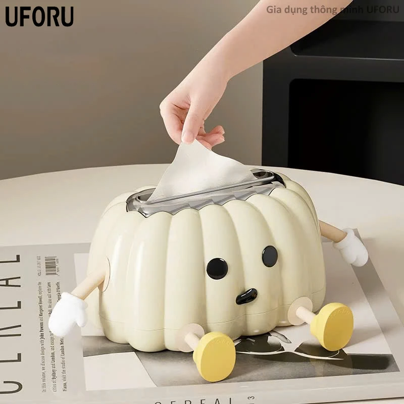 Hộp đựng khăn giấy hình quả bí ngô