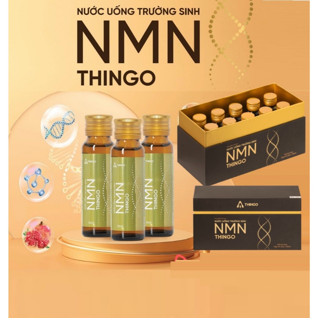 NMN Thingo Nước uống trường sinh hộp 10 chai x50ml | Shopee Việt Nam