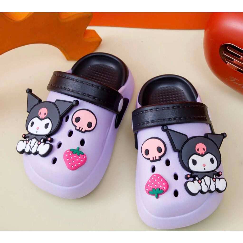 Sục kuromi cho bé gái có họa tiết dễ thương chất liệu EVA cao cấp đi êm nhẹ mềm mẫu mới 2024 - K05