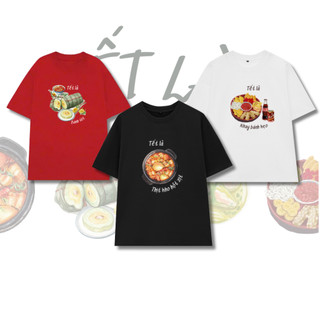 Áo Thun TẾT Bính Ngọ, Áo Thun Nam Nữ In Mẫu Tết 2026 Áo Phông Unisex Form Rộng Tay Lỡ Top Cổ Tròn Mềm Mịn Thoáng Mát