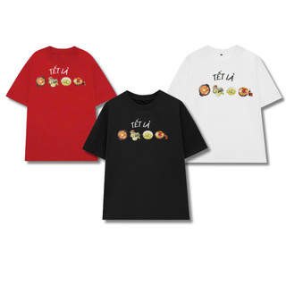 Áo Thun TẾT Bính Ngọ, Áo Thun Nam Nữ In Mẫu Tết 2026 Áo Phông Unisex Form Rộng Tay Lỡ Top Cổ Tròn Mềm Mịn Thoáng Mát