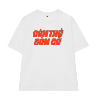 Áo Thun Tết Nam Nữ CÒN THỞ CÒN GỠ VN, Áo Phông Tết 2025 Unisex Form Rộng Tay Lỡ Top Women Cổ Tròn