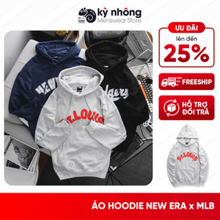Áo hoodie New Era x MLB, áo nỉ bông nam nữ unisex, Áo nỉ hoodie có mũ chất dày dặn