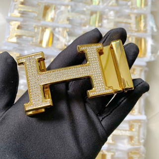Mặt khoá thắt lưng nam tự động không kèm dây chữ h cao cấp dùng cho dây có răng cưa bản 3,5cm thatlungvidanamnu