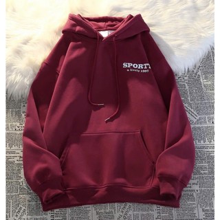 Áo hoodie nữ nam tay bồng khoác nỉ form rộng KONOVA chất liệu nỉ bông ấm áp