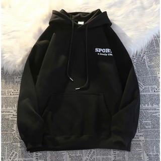 Áo hoodie nữ nam tay bồng khoác nỉ form rộng KONOVA chất liệu nỉ bông ấm áp