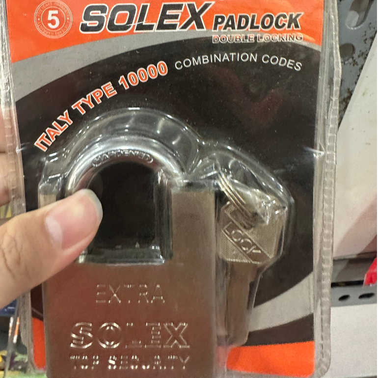 Ổ Khoá Solex càng ngắn, dài và chống cắt 50mm 60mm | Chìa muỗng