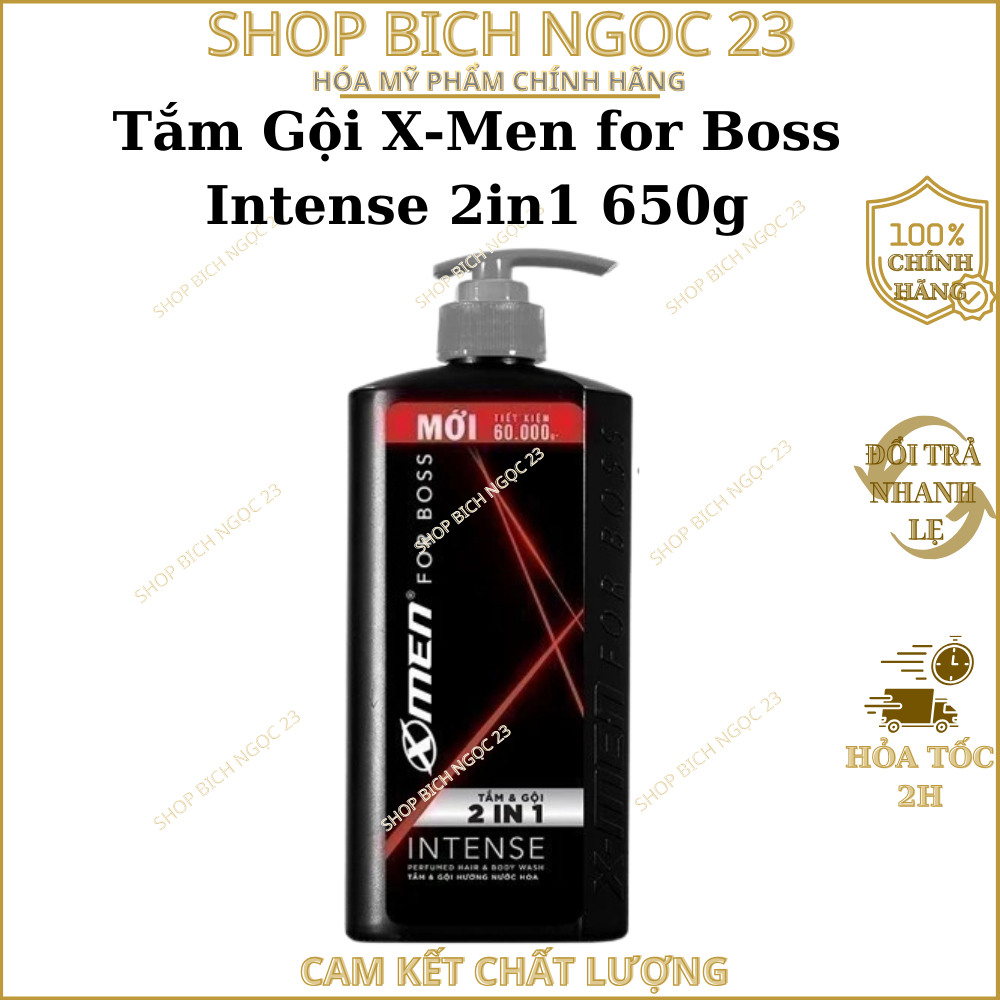 Tắm Gội X-Men for Boss Intense 2in1 650g