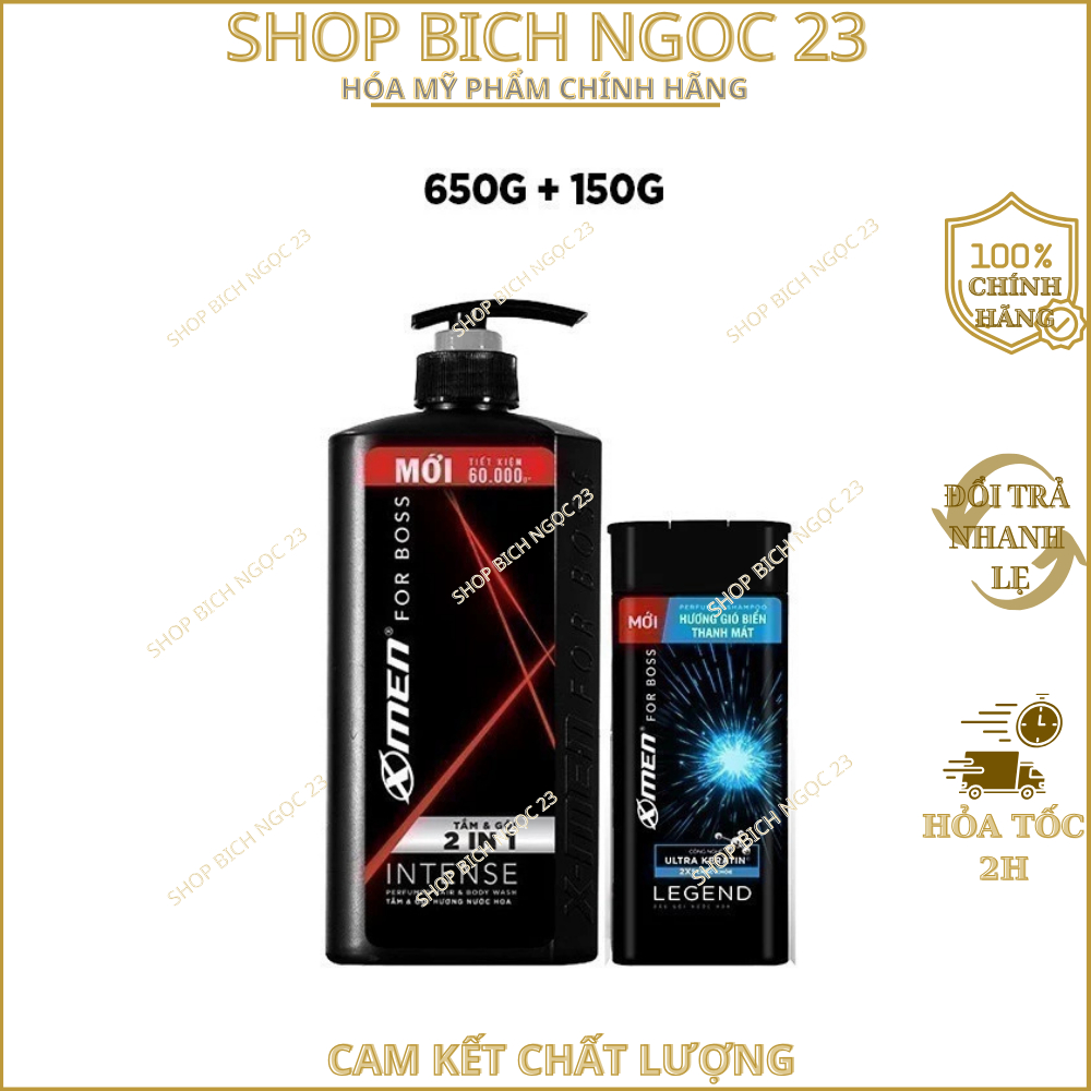 Tắm Gội X-Men for Boss Intense 2in1 650g