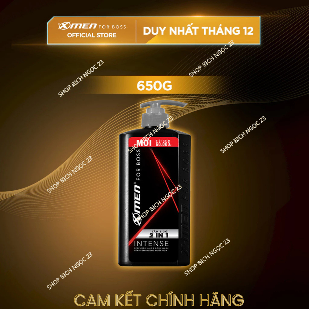 Tắm Gội X-Men for Boss Intense 2in1 650g