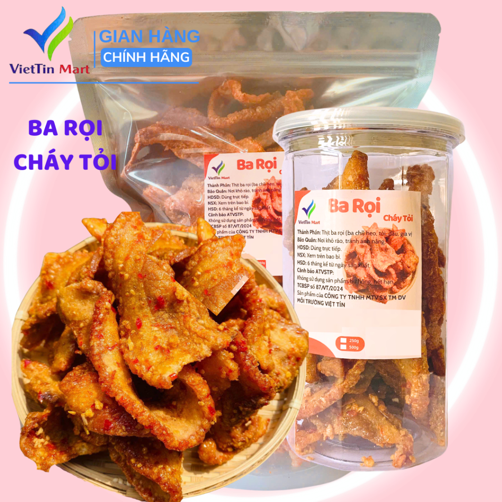 Ba Rọi Cháy Tỏi Giòn Ngon VIETTIN MART | Shopee Việt Nam