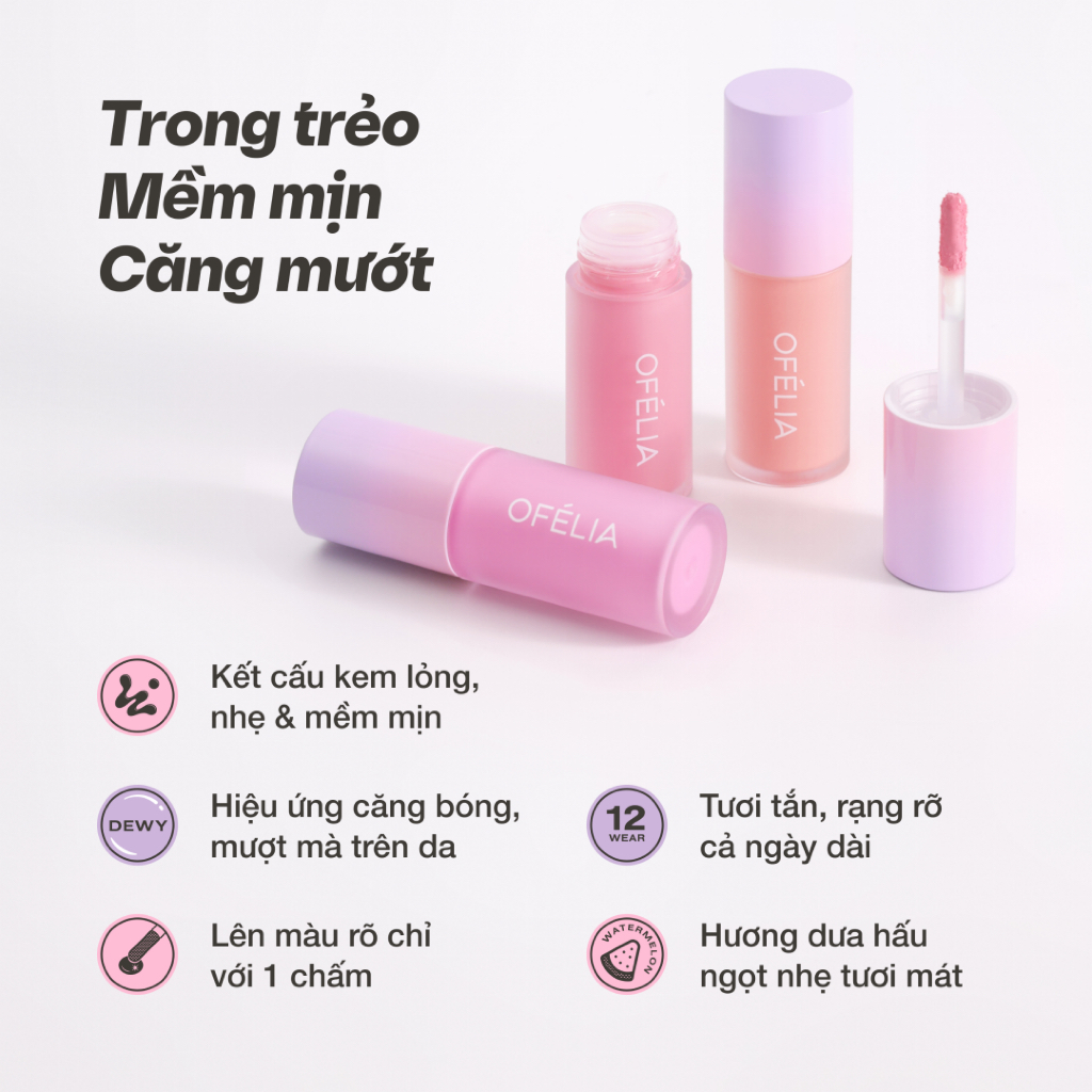 Ảnh [Salim x OFÉLIA] Má Hồng Kem OFÉLIA Lolli Liquid Blush (4.3g) 1