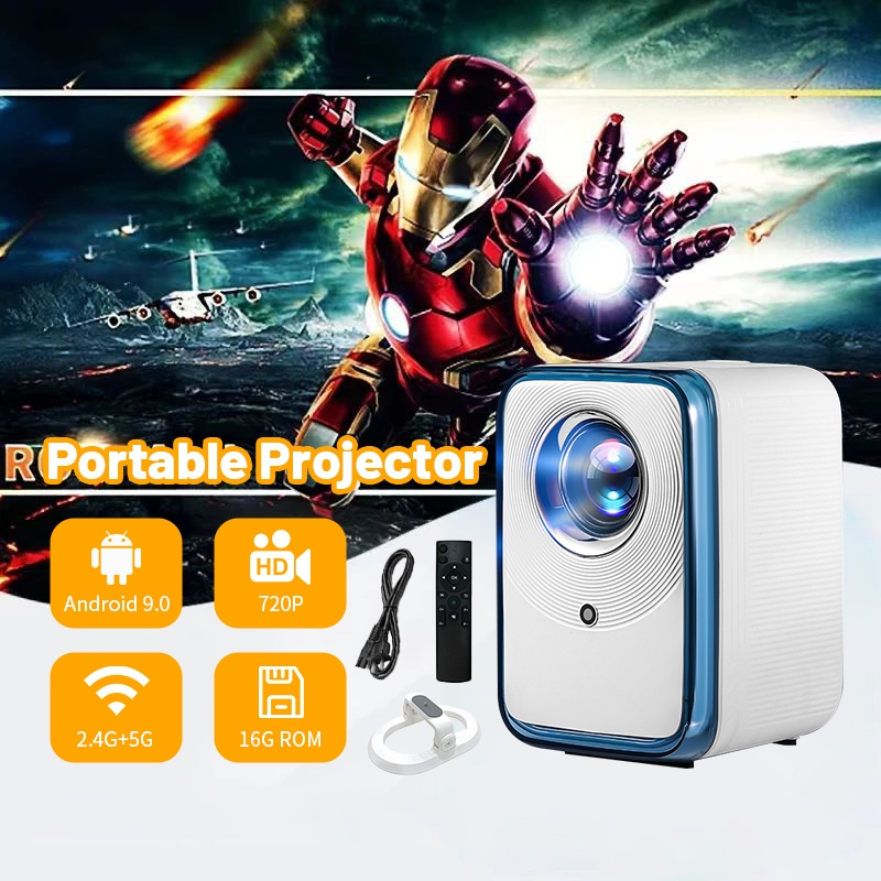 Máy Chiếu Mini Siêu Nét KAW P60 Siêu Rẻ, Full HD, Kết Nối Máy Tính, Điện Thoại