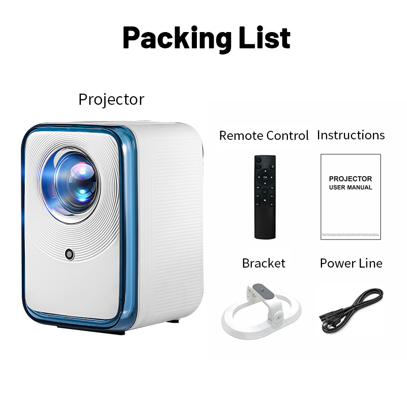 Máy Chiếu Mini Siêu Nét KAW P60 Siêu Rẻ, Full HD, Kết Nối Máy Tính, Điện Thoại