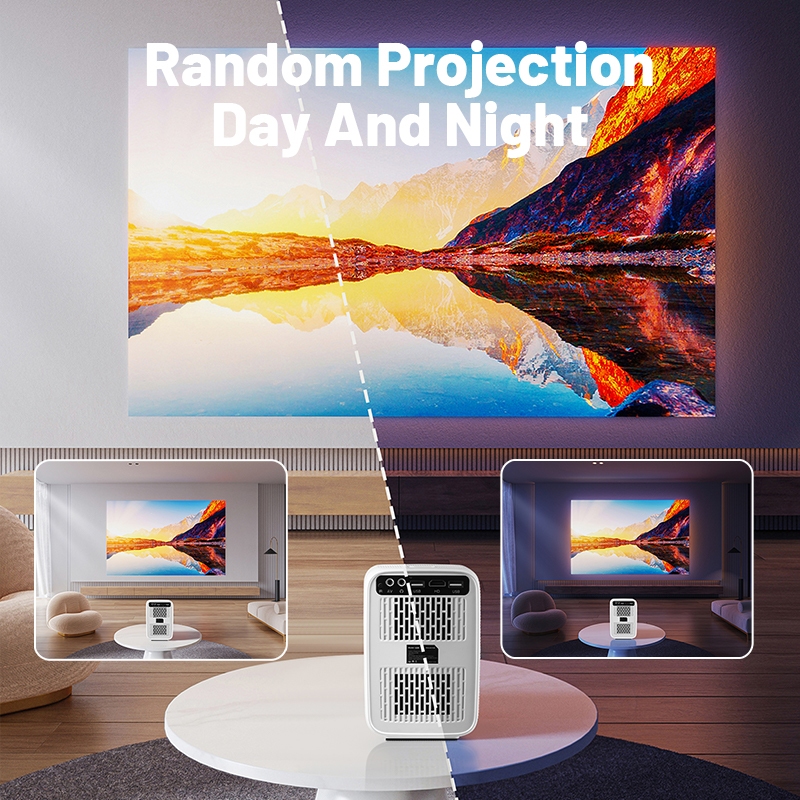 Máy Chiếu Mini Siêu Nét KAW P60 Siêu Rẻ, Full HD, Kết Nối Máy Tính, Điện Thoại