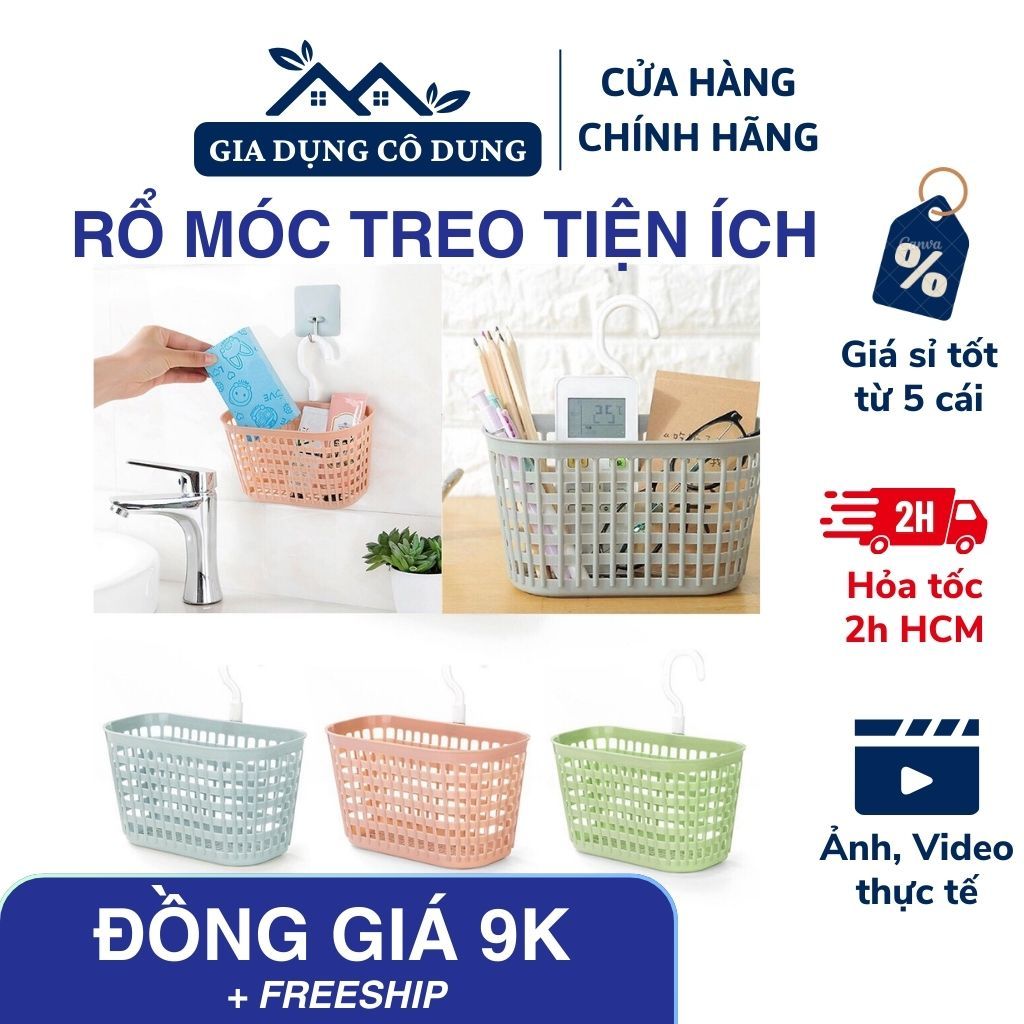 Rổ Treo Bồn Rửa Chén, Rổ Nhựa Việt Nhật Đựng Đồ Nhà Vệ Sinh, Rổ Nhựa ...