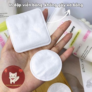 [BEFOU] Bông Tẩy Trang BEFOU, Cotton Tự Nhiên, Mềm Mại, Không Xơ Bông