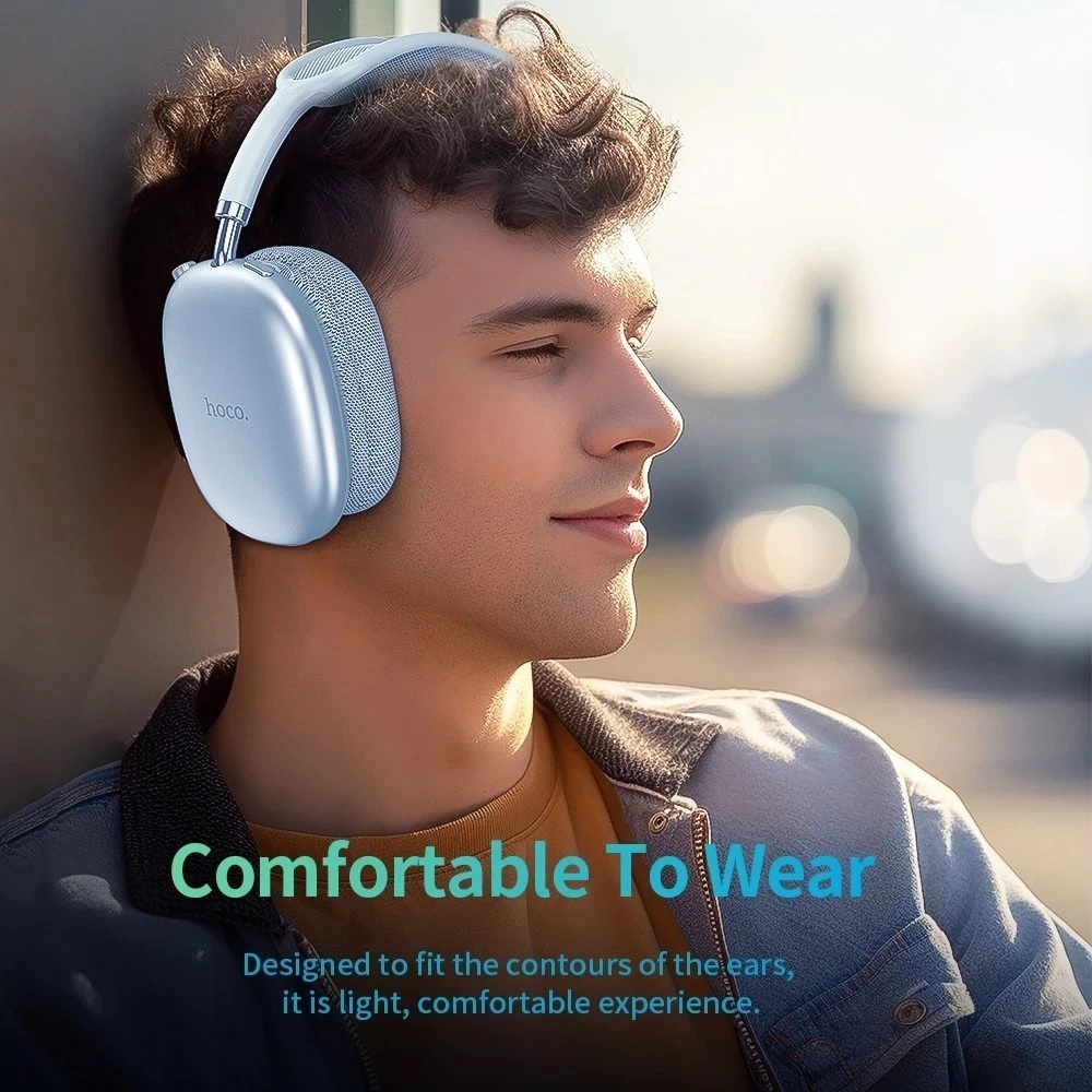 Tai Nghe Chụp Tai Hoco W35 Air Bluetooth Hỗ Trợ Cắm Thẻ Nhớ Cổng AUX Nghe Nhạc 45h Bảo Hành 2 Năm | BigBuy360 - bigbuy360.vn