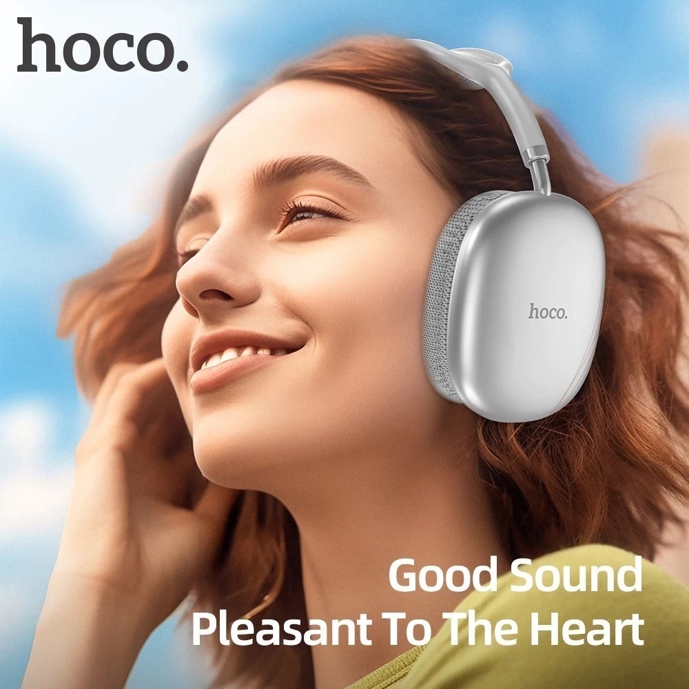 Tai Nghe Chụp Tai Hoco W35 Air Bluetooth Hỗ Trợ Cắm Thẻ Nhớ Cổng AUX Nghe Nhạc 45h Bảo Hành 2 Năm | BigBuy360 - bigbuy360.vn