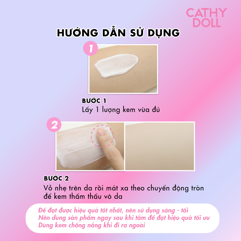 Ảnh Sữa Dưỡng Thể Sáng Da Cathy Doll Ready 2 White Whitener Body Lotion 150ml 4