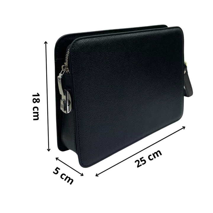 Clutch Cầm Tay Da Bò Taiga Khoá Số Bảo Mật, Thiết Kế Sang Trọng Lịch Lãm