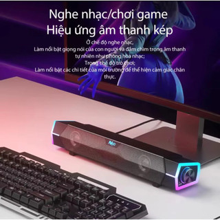 Loa Máy Tính Bluetooth LED RGB Niye V18 Tích Hợp Micro, Âm Thanh Vòm 360, Nghe Nhạc, Chơi Game