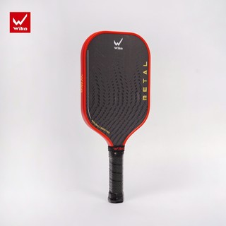 Vợt Pickleball Wika Metal chính hãng, Chất Liệu Carbon T300 , độ nhám vừa phải, bản 16mm