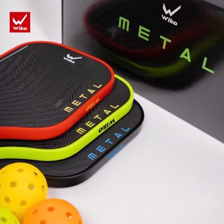 Vợt Pickleball Wika Metal chính hãng, Chất Liệu Carbon T300 , độ nhám vừa phải, bản 16mm